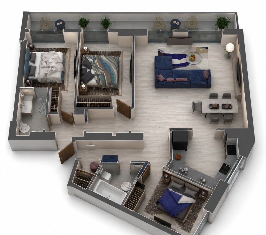 3+1 апартаменты, 123 м²